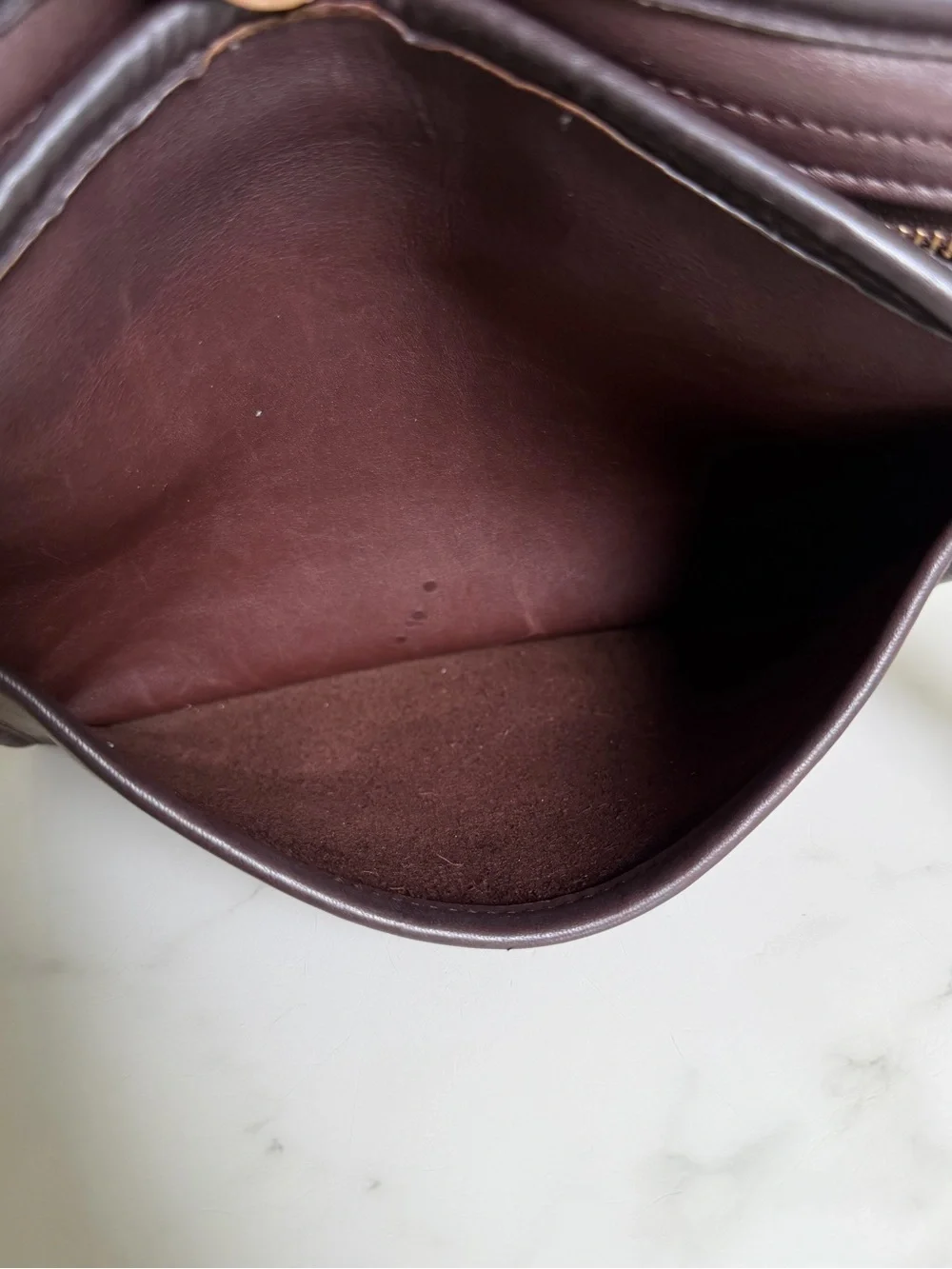Coach Vintage Metropolis Zip Crossbody Bag 9087 Mahogany Leather 90's w/ Key Fob - Picture 11 of 16